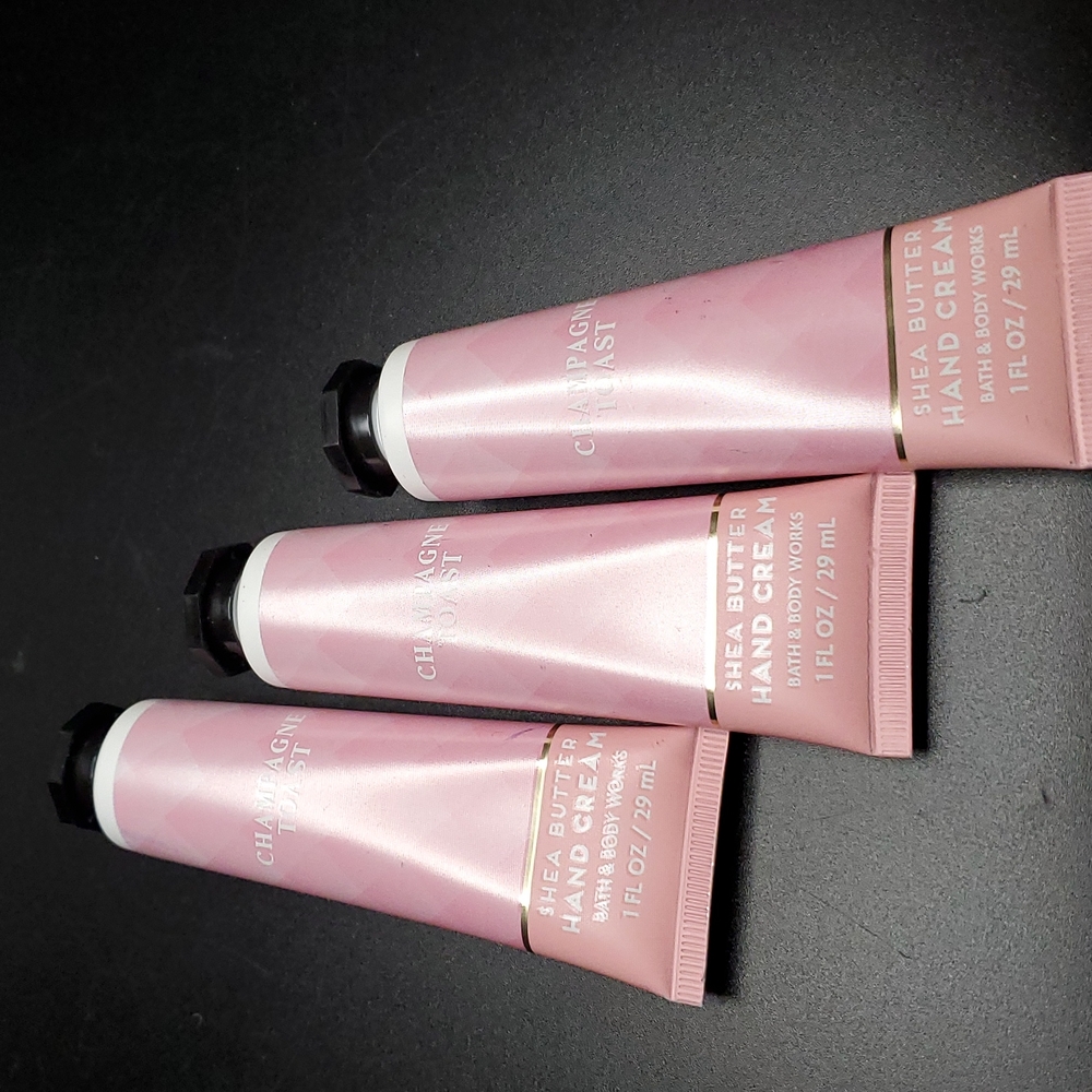 3pc Bath & Body Works Champagne Toast Hand Cream- NEW!
